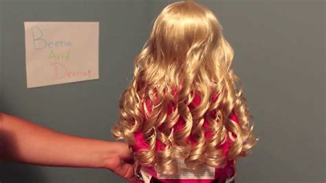 doll hair curlers|american girl curly hair.